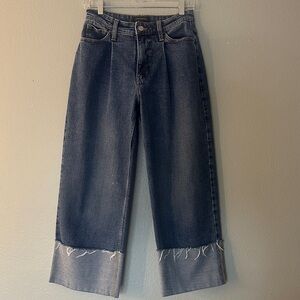 Women's Banana Republic Wide Leg Crop Denim Jeans